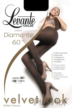 Колготки плотные непрозрачные LEVANTE Diamante 60 den 5 Nero