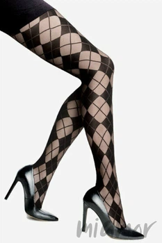 Колготы с узором Lores Julia 20-40Den 1/2 Nero