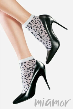 Носки леопардовые Lores Wild Calzino 20-40den One Size Bianco