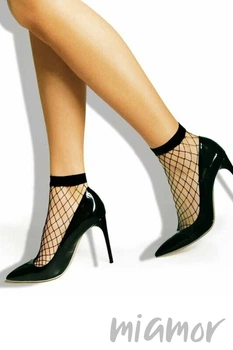 Носочки в крупную сетку Lores Elena Rete Calzino One Size Черный