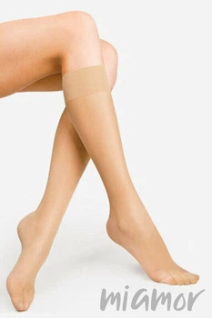 Гольфи жіночі прозорі Lores Natalie 15den One Size Natural