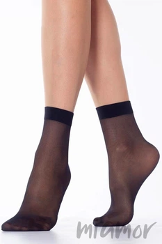 Носочки женские тонкие прозрачные Lores Sophie 15 den One Size Nero
