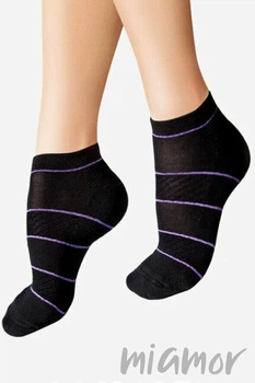 Носки хлопковые в полоску Lores Run Calzino One Size Nero