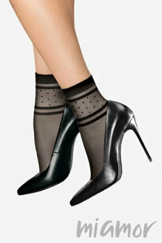 Носочки с узором Lores Grazia 20den Calzino One Size Nero