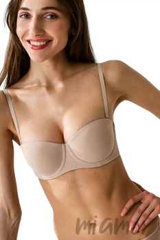 Бюстгальтер-балконет анжелика гладкий с Push-Up Luna L1512A0 Sandro 70D Бежевый