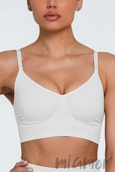 Бюстгальтер-топ безшовний без кісточок GIULIA Bra Shapewear L/XL Білий