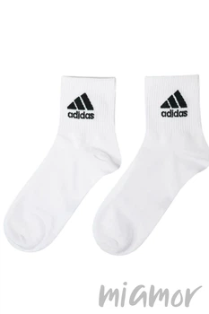 Шкарпетки бавовняні з логотипом Adidas Sport Socks AZ756 41-45 Білі