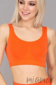 Топ безшовний на широких бретелях Giulia Tank top CORAL ROSE S/M Коралловый