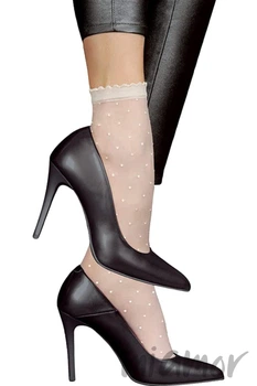 Шкарпетки в горошок Lores Dot Calzino 20d One Size Cipria
