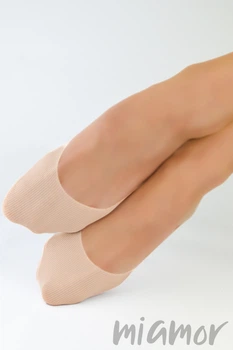 Сліди безшовні в рубчик NOVITI SN021 LOW LASER FEET 36-41 Латте