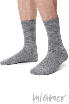 Шкарпетки чоловічі із вовни альпаки STEVEN 044 Alpaka Wool 41-43 Сірі