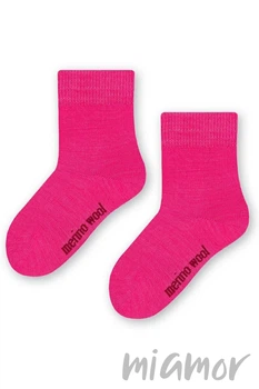 Носки детские из мериносовой шерсти STEVEN 130 Merino Wool Kids 29-31 Розовые
