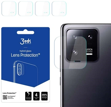 Zestaw szkieł hybrydowych 3MK Lens Protect na aparat Xiaomi 13 Pro 4 szt (5903108500333)