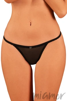 Стрінги-міні Obsessive Celia Noir XL/XXL Чорні