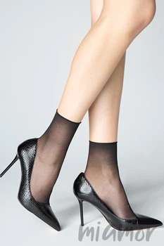 Носочки женские без резинки Marilyn Petki No Stress 15d (2 пары) One Size Nero