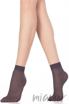 Носочки женские тонкие прозрачные Lores Sophie 15 den One Size Fumo