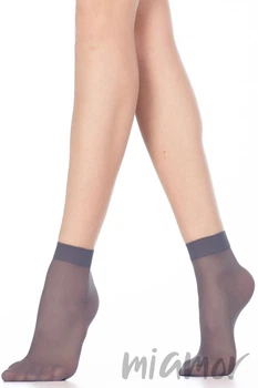 Носочки женские тонкие прозрачные Lores Sophie 15 den One Size Серые