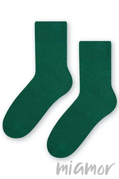 Шкарпетки жіночі теплі з вовни STEVEN 093 Wool 38-40 Зелені