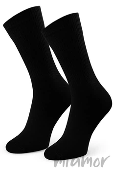 Носки мужские высокие в рубчик MasterStep 0251 (2 пары) 41-43 Черные