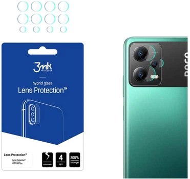 Гібридне захисне скло 3MK Lens Protection для камери Poco X5 5G 4 шт (5903108515887)