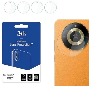 Szkło hybrydowe 3MK Lens Protection do obiektywu aparatu Realme 11 4 szt (5903108526043)