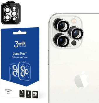 Захисне скло 3MK Lens Protection Pro для камери iPhone 15 Pro з монтажною рамкою (5903108529990)