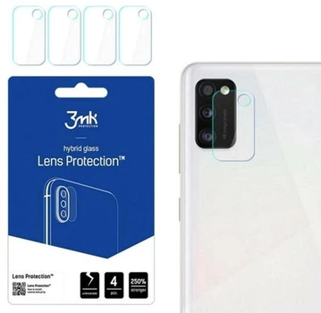 Zestaw szkieł hartowanych 3MK Lens Protect do aparatu Samsung Galaxy A41 4 szt (5903108277235)