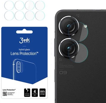 Комплект захисних стекол 3MK Lens Protect для камери Samsung Galaxy S21 4 шт