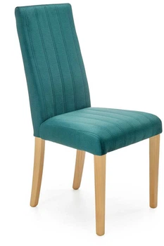 Стілець для кухні та вітальні Halmar Diego 3 Темно-зелений/Медовий дуб (5905248121911)