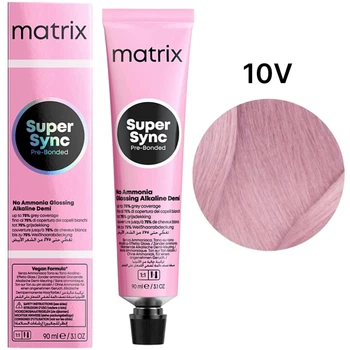 Безаммиачный тонер на щелочной основе Matrix Super Sync Pre-Bonded 10V 90 мл