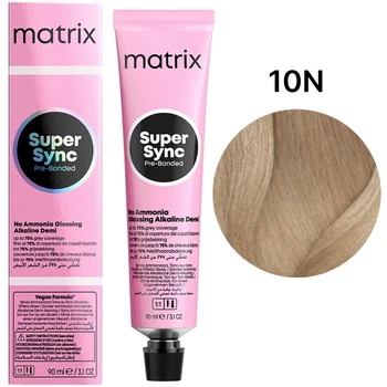 Безаммиачный тонер на щелочной основе Matrix Super Sync Pre-Bonded 10N 90 мл
