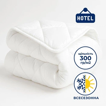 Одеяло всесезонная евро 200х220 см IDEIA гипоаллергенное белое для отелей и дома стандартная