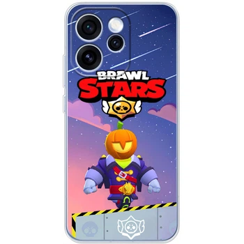 Силиконовый Чехол с Картинкой для OPPO Reno 15 Pro Принт (Бравл Старс Сту, Brawl Stars Stu) (70680-ysm026)