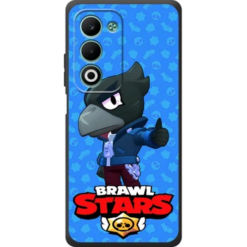 Силиконовый Чехол с Картинкой для OPPO A5 Принт (Бравл Старс Ворон, Brawl Stars Crow) (70682-ysm016)