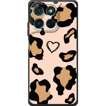 Силиконовый Чехол с Картинкой для Motorola G57 Power Принт (Леопардовый, leo) (70370-ysm034)