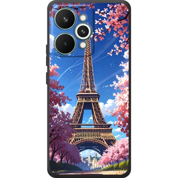 Силиконовый Чехол с Картинкой для Realme 15 Pro Принт (Париж, Эйфелева Башня) (70373-ysm036)