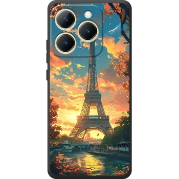 Силиконовый Чехол с Картинкой для Realme 15T Принт (Париж, Эйфелева Башня) (70720-ysm037)