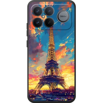 Силиконовый Чехол с Картинкой для Xiaomi Poco F8 Ultra Принт (Париж, Эйфелева Башня) (70374-ysm038)