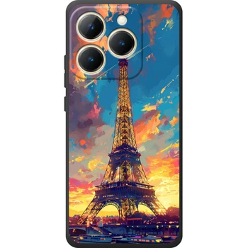 Силиконовый Чехол с Картинкой для Realme 15T Принт (Париж, Эйфелева Башня) (70720-ysm038)