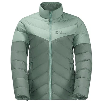 Пуховик жіночий хляпань Jack Wolfskin Tundra Down зелений XS 1206652-4311-001 XS