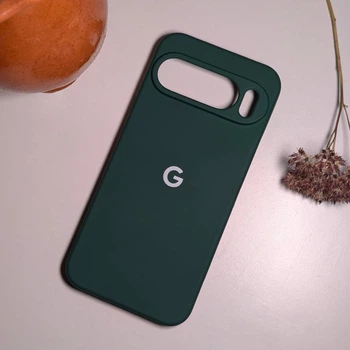 Чохол з лого "Google" з мікрофіброю Google Pixel 10 Pro XL Зелений