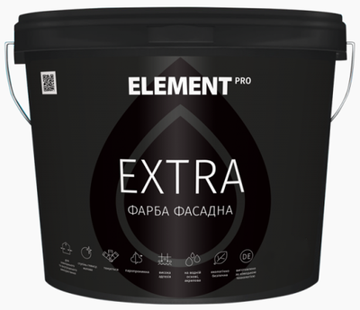 Краска фасадная для стен ELEMENT PRO EXTRA (под тонировку В3) 0.94л