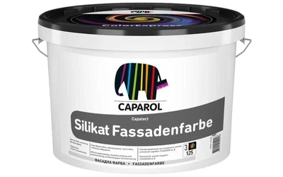 Краска силикатная фасадная матовая Caparol Capatect Silikat Fassadenfarbe База 3, 9.4л