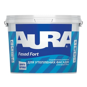 Краска силиконизированная фасадная AURA FASAD FORT (белая В1) 2.5л