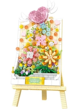 Конструктор Flower Easel Lilac Серія Art Bouquet Квіткове панно з мольбертом 1181 деталь