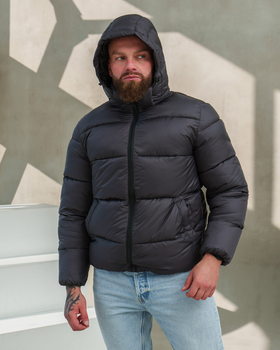 Куртка Пуховик Зима графіт XL (D0043)