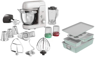 Кухонна машина Tefal BAKE PARTNER QB525B38 + Набір для випікання Tefal Ceramik 5 предметів (J175S504) (комплект)