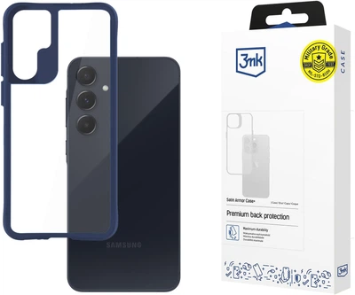 Etui plecki 3MK Satin Armor Case+ do Samsung Galaxy A55 5G Blue (5903108568142)
