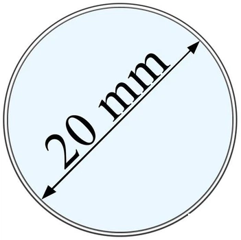 Капсула для зберігання монет з внутрішнім діаметром 20 мм