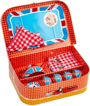 Чайный набор для игры Bigjigs London Tea Set Playset 24 элемента 37039 (0691621850398)